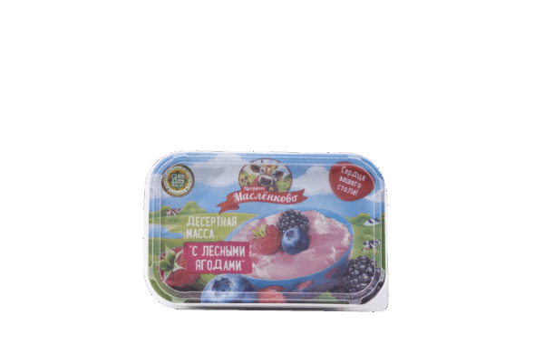 Десертная масса 350 гр. сладкая "Лесные ягоды" м.д.ж. 20% (контейнер) 1/24