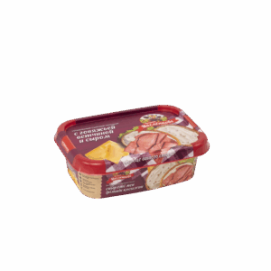 Сырный продукт с говяжьей ветчиной и сыром 20% 180гр (контейнер) 1/24