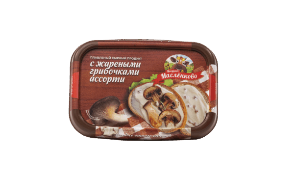 Сырный продукт с Жареными грибочками 20%  180 гр. (контейнер) 1/24 — изображение 3
