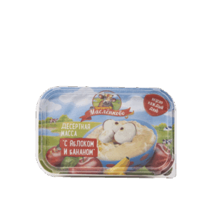 Десертная масса 350 гр. сладкая "Яблоко - банан" м.д.ж. 20% (контейнер) 1/24