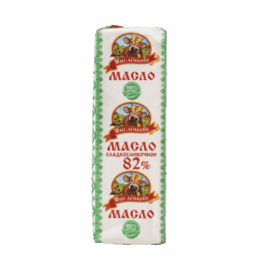 Сладкосливочное  82,5 % 400 гр. (эколин) НОВЫЙ 1/30