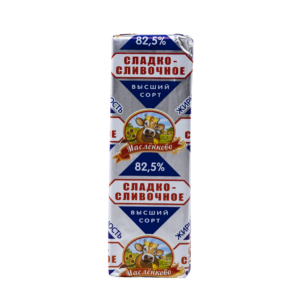 Сладкосливочное 82,5 % 400 гр. (фольга ромб) НОВЫЙ 1/30