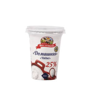 Сметанный продукт м.д.ж 25% 350гр. (стакан) 1/12