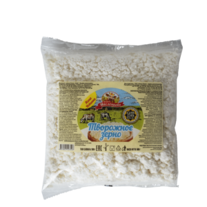 Творожное зерно 500 гр.  м.д.ж. 18%  (пакет подушка) 1/10